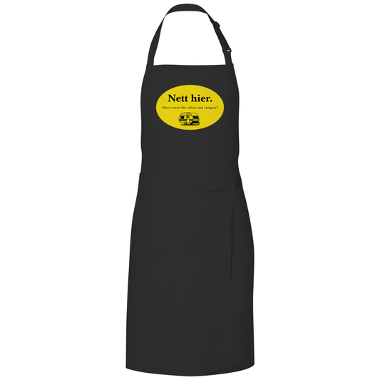 Nett hier. Aber waren Sie schon mal campen? - Grillschürze - Campingfamilie.de