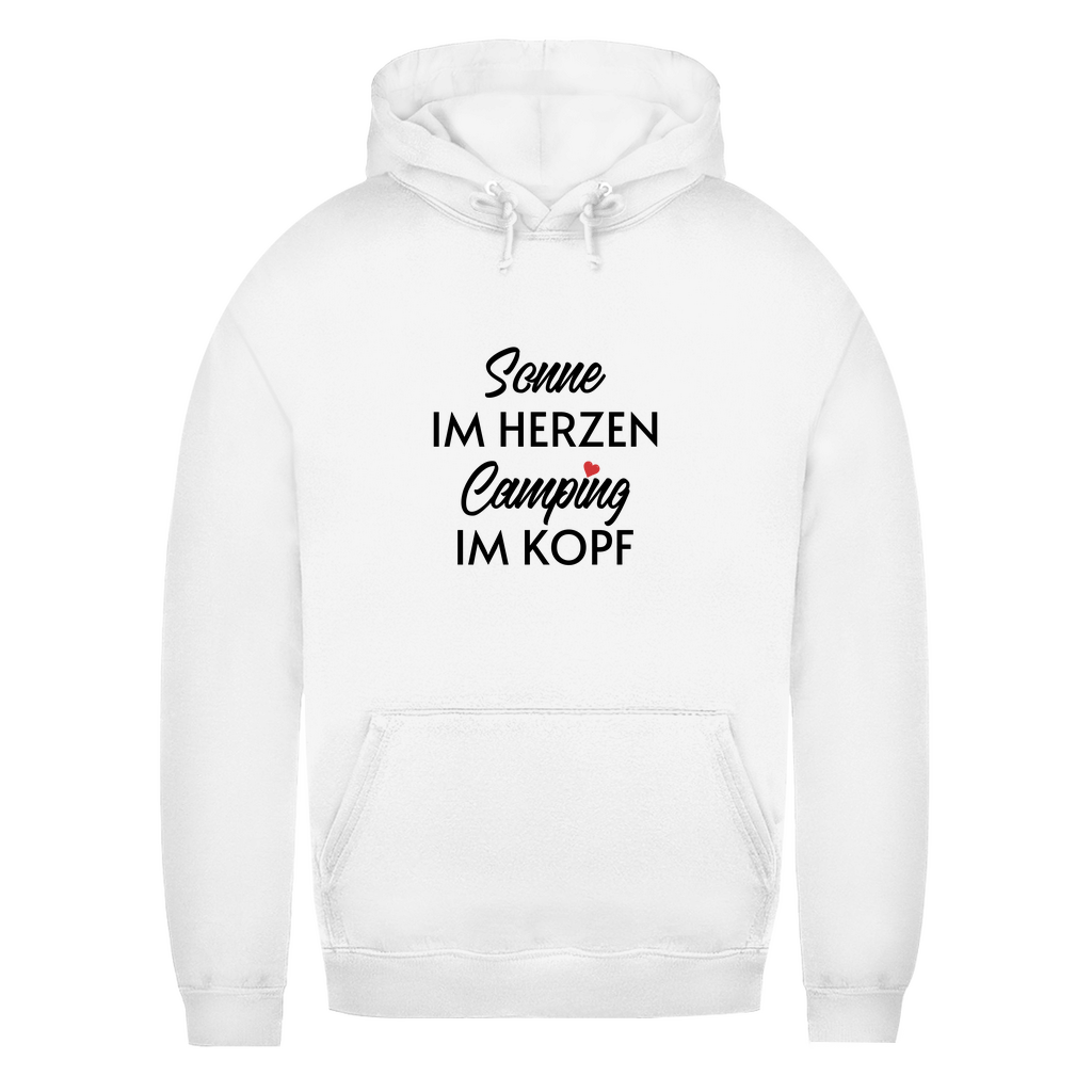 Sonne im Herzen Camping im Kopf - Frauen Hoodie - Campingfamilie.de