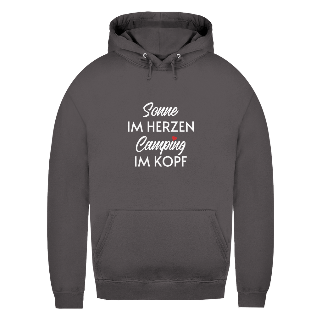 Sonne im Herzen Camping im Kopf - Frauen Hoodie - Campingfamilie.de