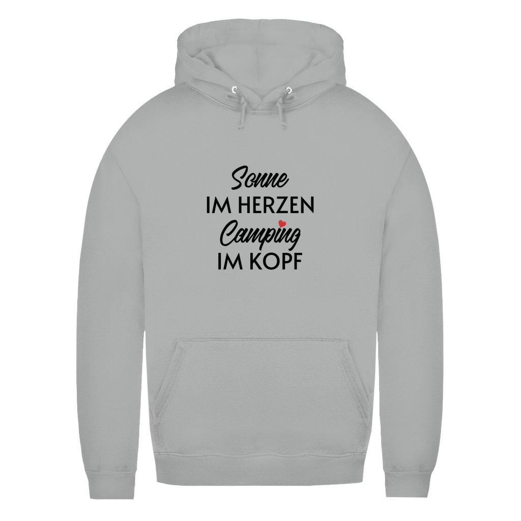 Sonne im Herzen Camping im Kopf - Frauen Hoodie - Campingfamilie.de