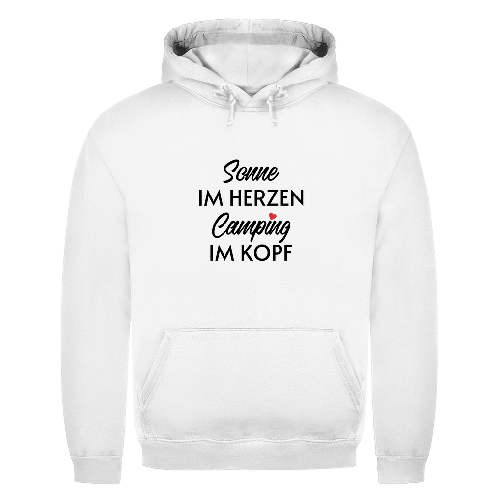 Sonne im Herzen Camping im Kopf - Männer Hoodie - Campingfamilie.de