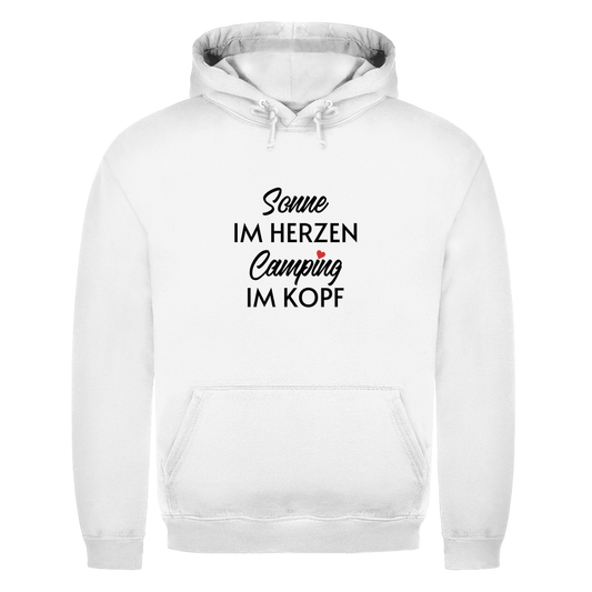 Sonne im Herzen Camping im Kopf - Männer Hoodie - Campingfamilie.de