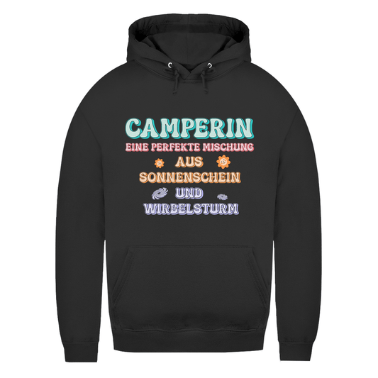 Sonnenschein und Wirbelsturm - Frauen Hoodie - Campingfamilie.de