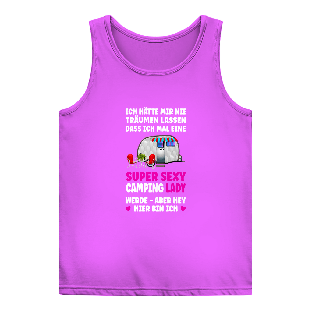 Super Sexy Camping Lady - Frauen Tank Top - Campingfamilie.de