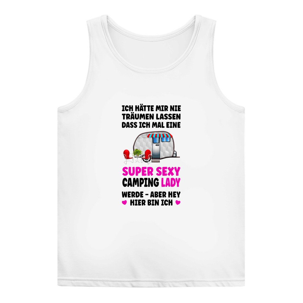 Super Sexy Camping Lady - Frauen Tank Top - Campingfamilie.de