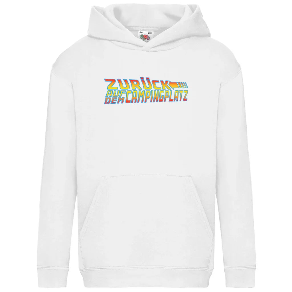Zurück auf dem Campingplatz - Kinder Hoodie - Campingfamilie.de