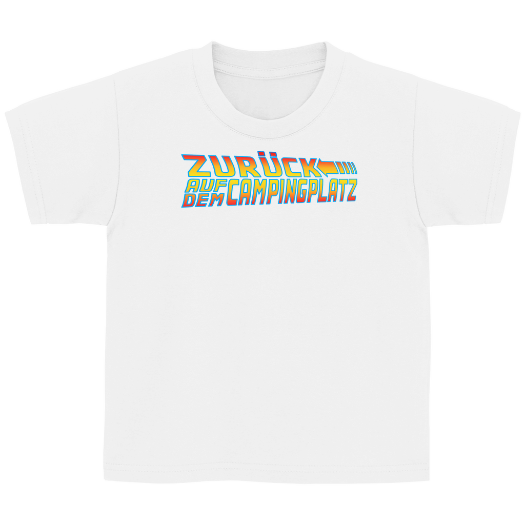 Zurück auf dem Campingplatz - Kinder Shirt - Campingfamilie.de