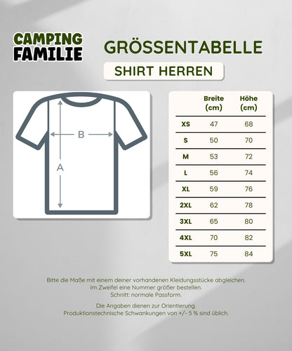 Camper haben auch Gefühle - Backprint Männer Shirt
