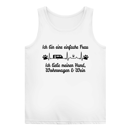 Einfache Frau - Liebe meinen Hund, Wohnwagen und Wein - Frauen Tank Top