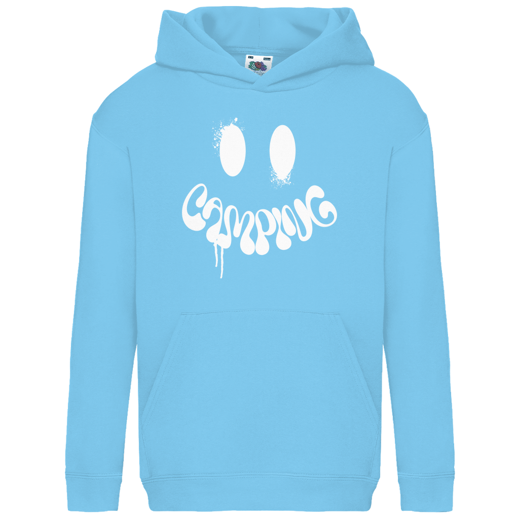 Camping Smiley - Kids Hoodie