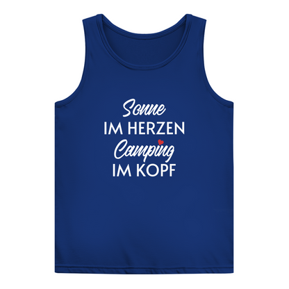 Sonne im Herzen Camping im Kopf - Frauen Tank Top