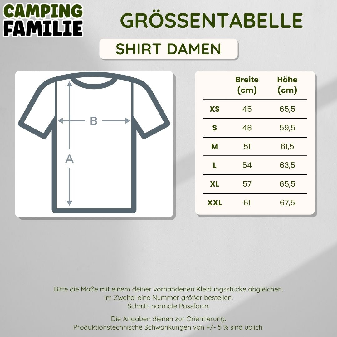 Camping löst die meisten Probleme - Bier löst den Rest - Damen Shirt