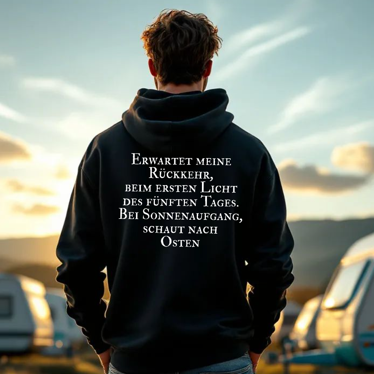 Ich gehe jetzt Campen - Herren Hoodie