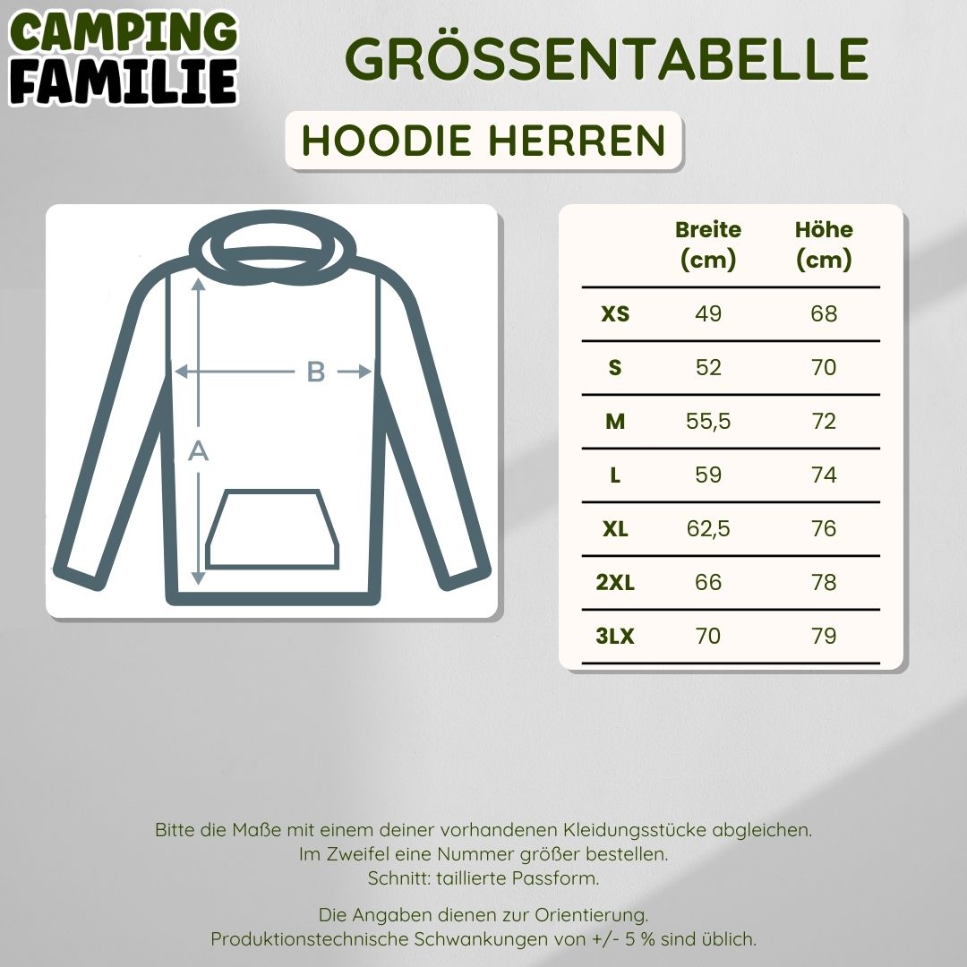 Ich gehe jetzt Campen - Herren Hoodie