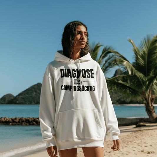 Diagnose Camping-Süchtig – Für echte Van-Liebhaber | Hoodie für Camper