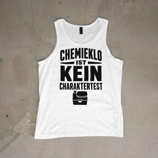 Chemieklo ist kein Charaktertest | Tank-Top für Camperinnen