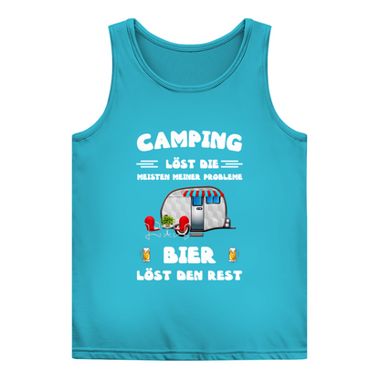 Camping löst die meisten Probleme, Bier den Rest - Frauen Tank Top
