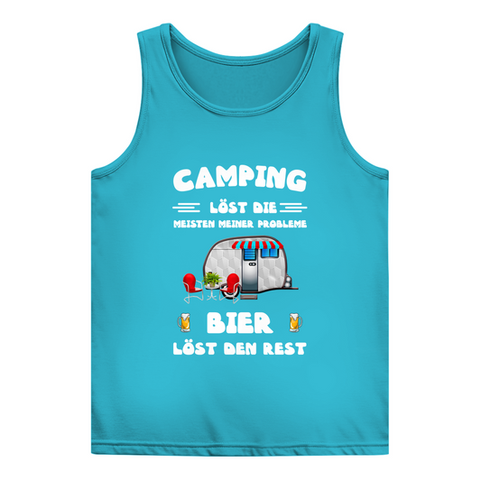 Camping löst die meisten Probleme, Bier den Rest - Frauen Tank Top