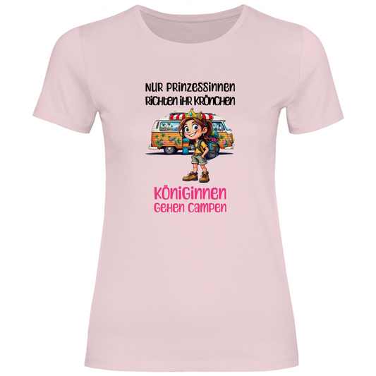 Königinnen gehen Campen - Frauen Shirt - Campingfamilie.de