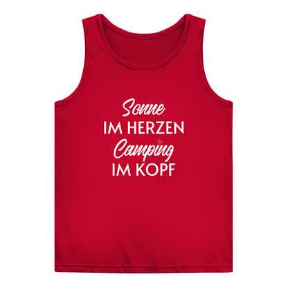Sonne im Herzen Camping im Kopf - Frauen Tank Top