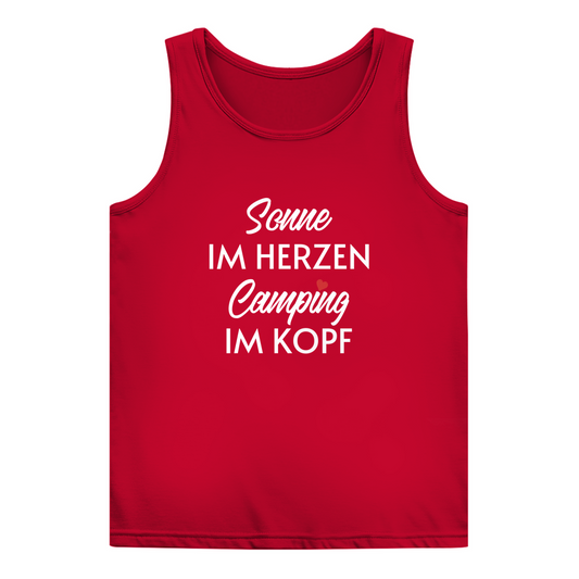 Sonne im Herzen Camping im Kopf - Frauen Tank Top