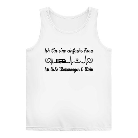 Einfache Frau - Liebe Wohnwagen und Wein - Frauen Tank Top