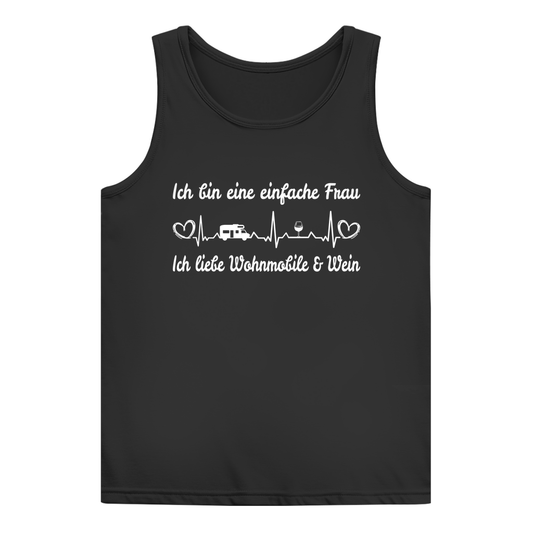 Einfache Frau - Liebe Wohnmobile und Wein - Frauen Tank Top