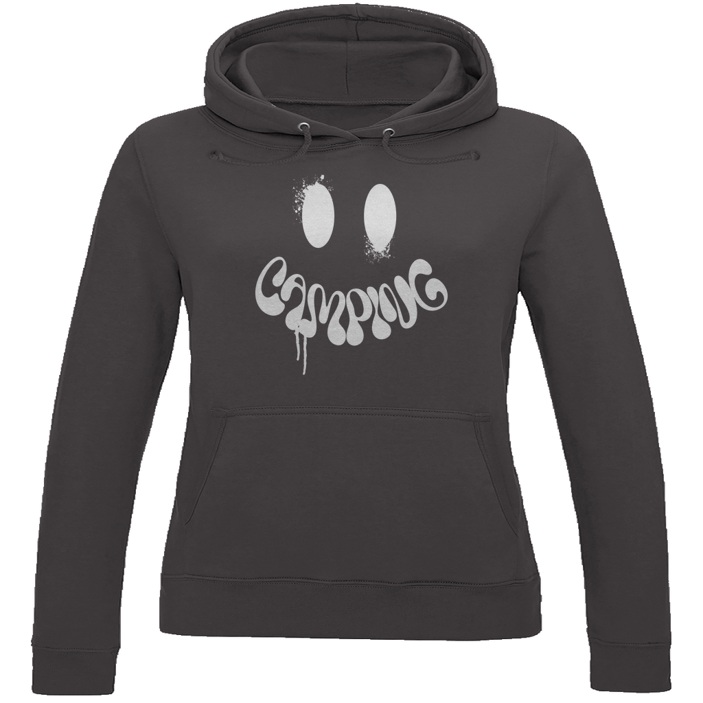 Camping Smiley - Damen Hoodie