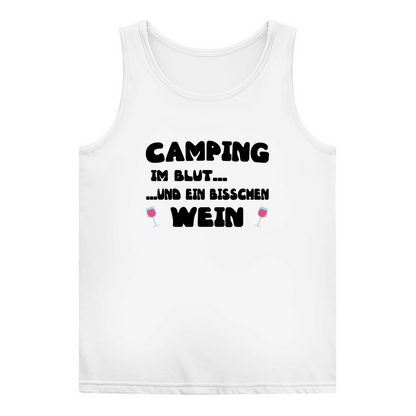 Camping im Blut...und ein bisschen Wein - Frauen Tank Top