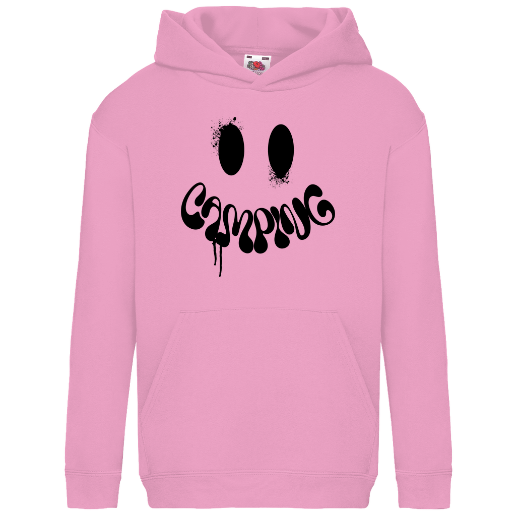 Camping Smiley - Kids Hoodie