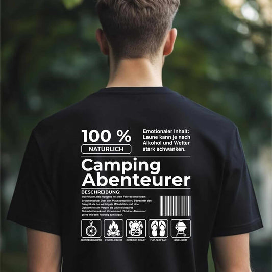 Camping Abenteurer | Shirt mit Backprint für Camperinnen