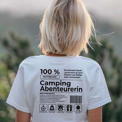 Shirt für alle Camping Abenteurerinnen (Backprint)