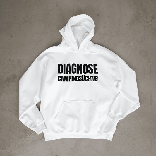 Diagnose Camping-Süchtig – Für echte Camper | Hoodie für kleine Entdecker