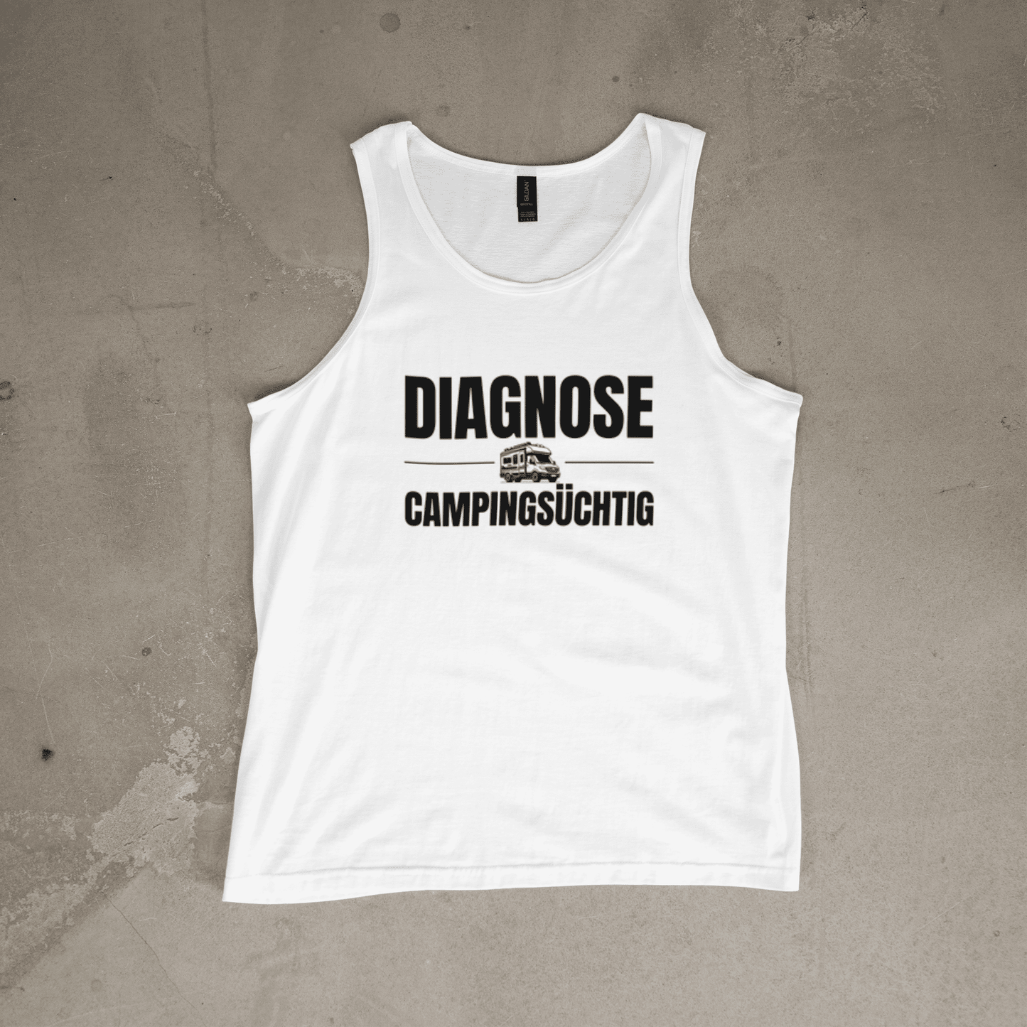 Diagnose Camping-Süchtig – Für echte Van-Liebhaber | Tank-Top für Camperinnen