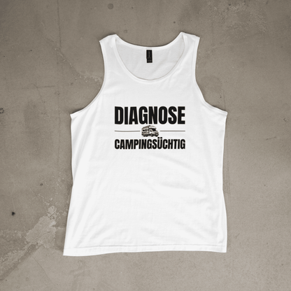 Diagnose Camping-Süchtig – Für echte Van-Liebhaber | Tank-Top für Camperinnen
