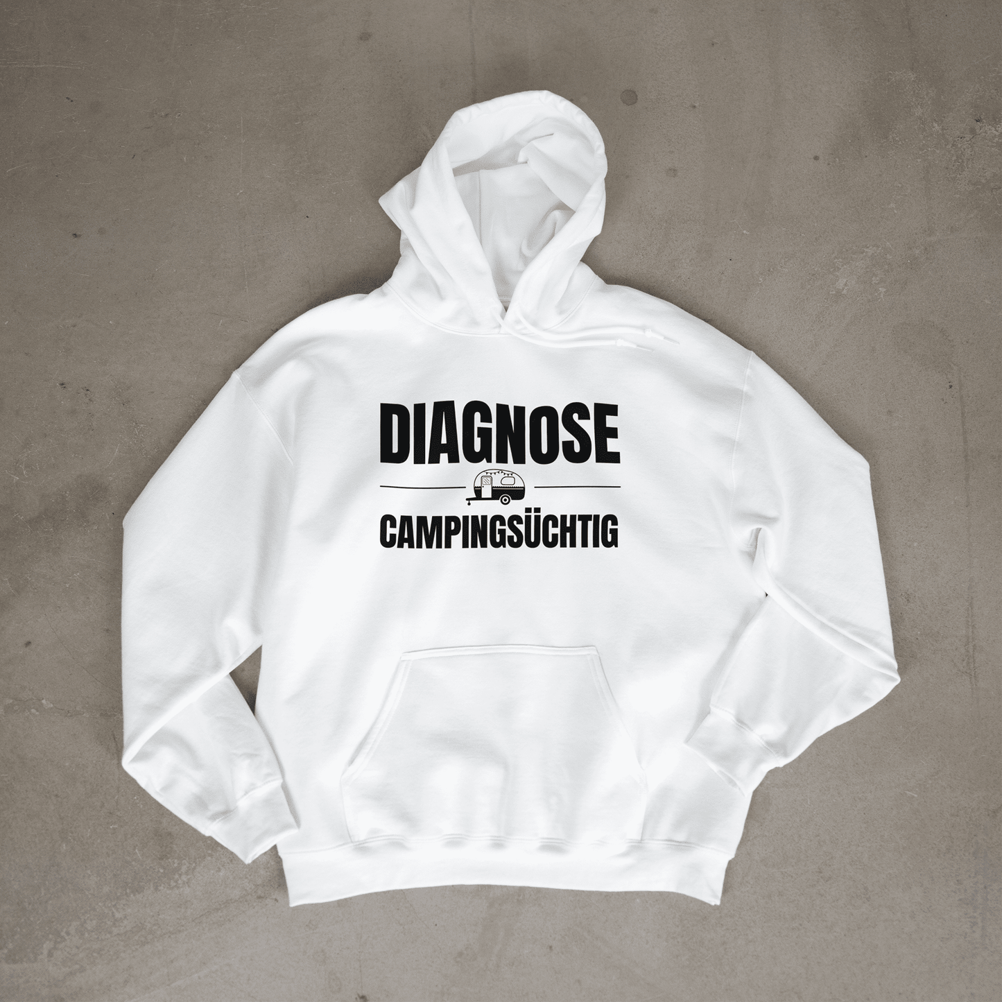 Diagnose Camping-Süchtig – Für echte Wohnwagen-Urlauber | Hoodie für kleine Entdecker