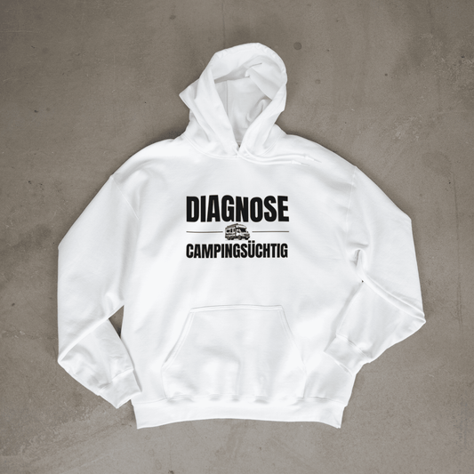 Diagnose Camping-Süchtig – Für echte Van-Liebhaber | Hoodie für Camper