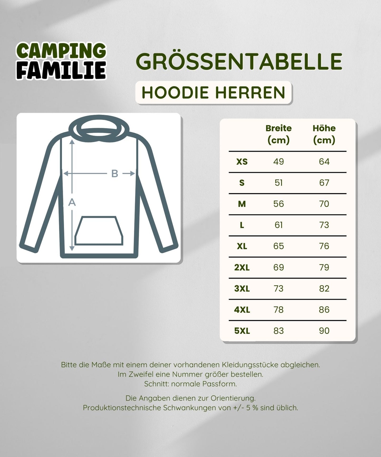 Camping Smiley - Herren Hoodie