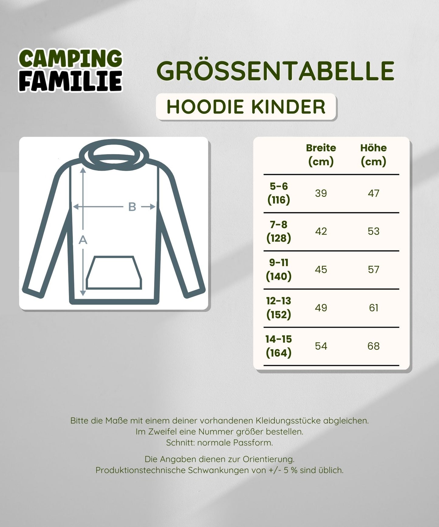 Camping Smiley - Kids Hoodie