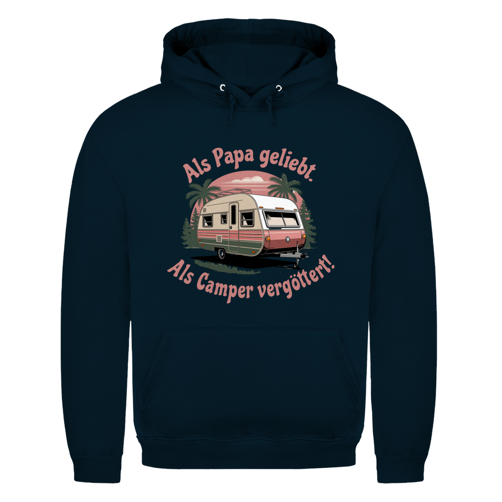 Als Papa geliebt. Als Camper vergöttert - Männer Hoodie - Campingfamilie.de