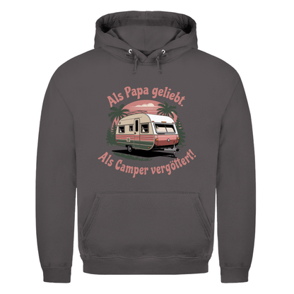 Als Papa geliebt. Als Camper vergöttert - Männer Hoodie - Campingfamilie.de