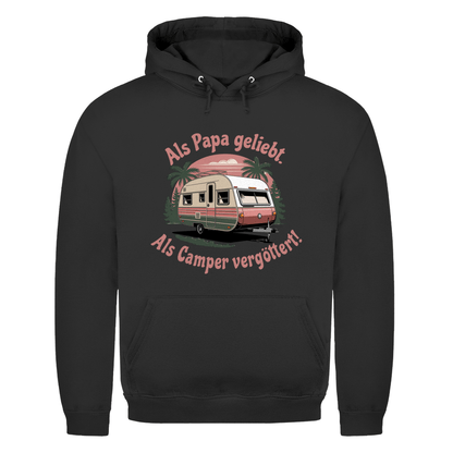 Als Papa geliebt. Als Camper vergöttert - Männer Hoodie - Campingfamilie.de
