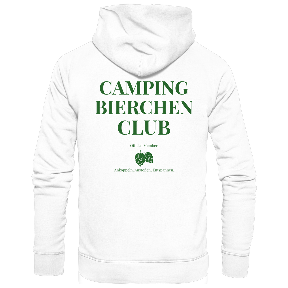Camping Bierchen Club | Hoocie mit Backprint für Camper
