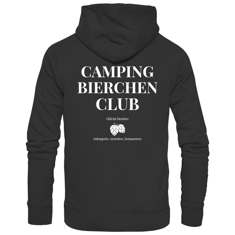 Camping Bierchen Club | Hoocie mit Backprint für Camper