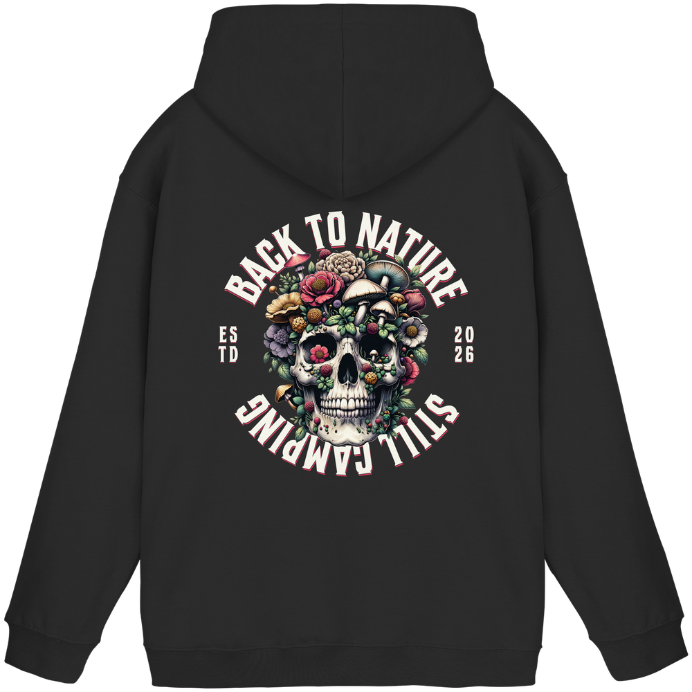 Back to Nature Still Camping - Backprint Hoodie