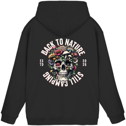 Back to Nature Still Camping - Backprint Hoodie