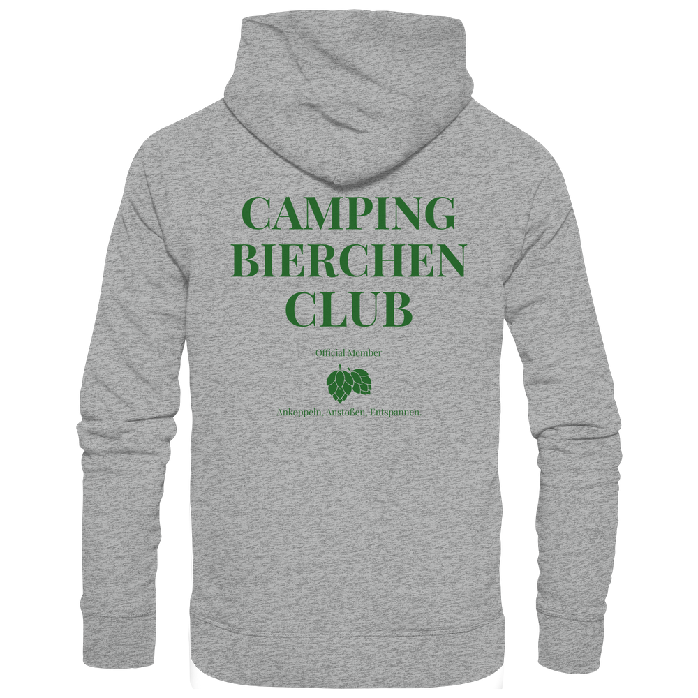 Camping Bierchen Club | Hoocie mit Backprint für Camper