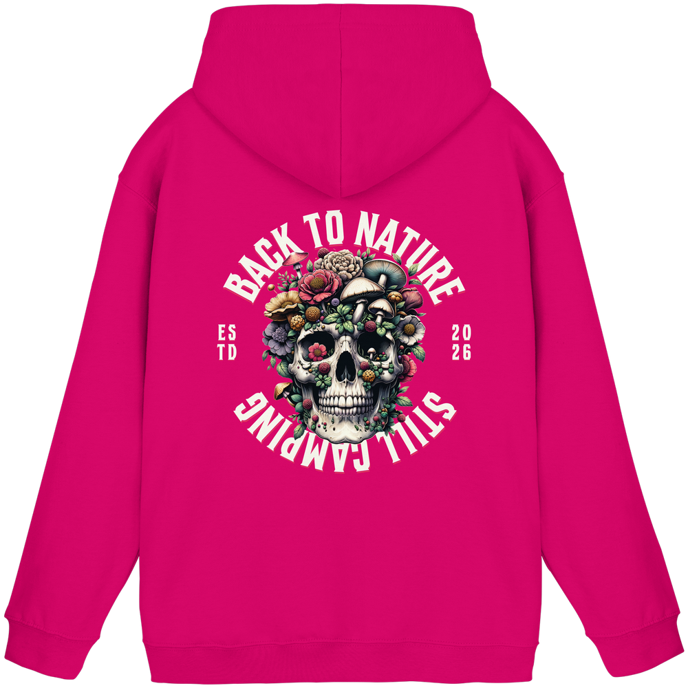 Back to Nature Still Camping - Backprint Hoodie