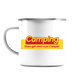Dann geh doch zum Campen! - Emaille Tasse (Silber) - Campingfamilie.de