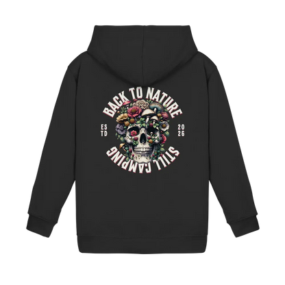 Back to Nature Still Camping - Backprint Kinder Hoodie